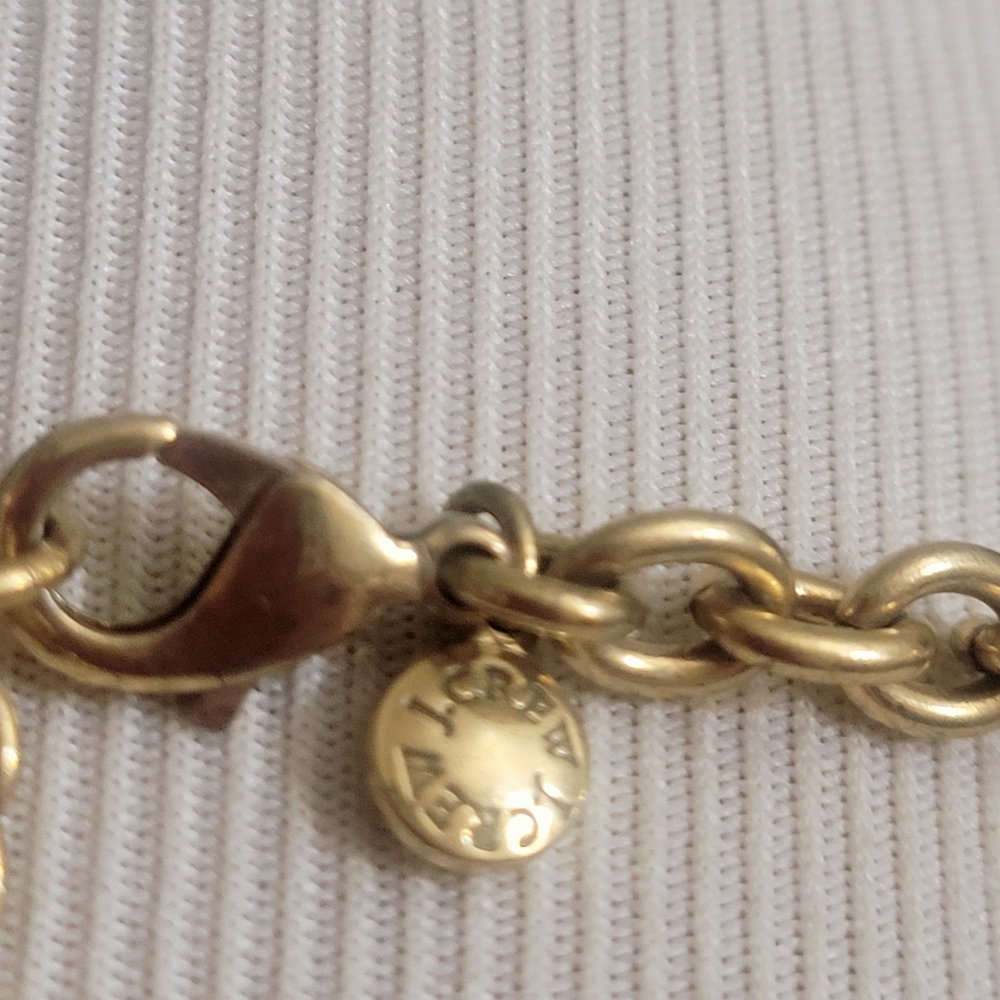 J. Crew Bright Yellow Opalescent and Navy Statement Necklace - Picture 7 of 7